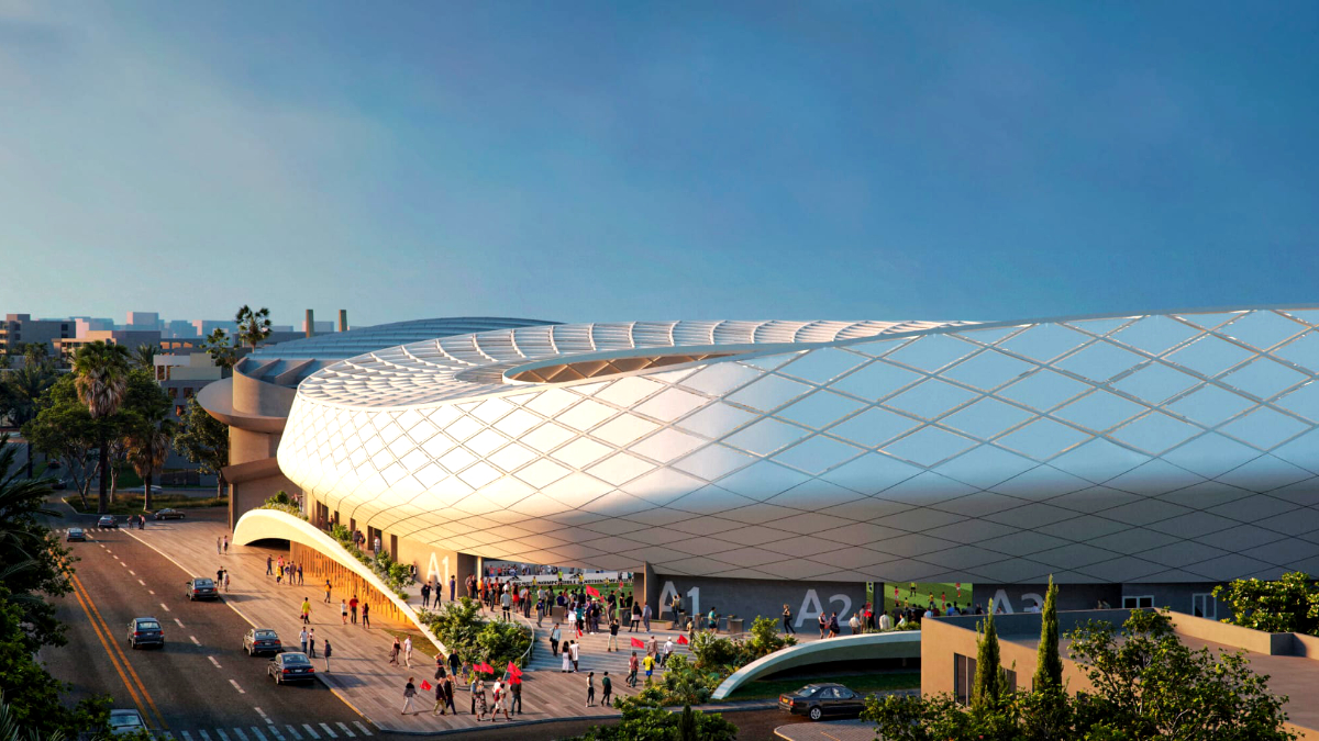 Diseño exterior del Estadio Al Barid de Rabat, Marruecos -PHOTO/AFCON