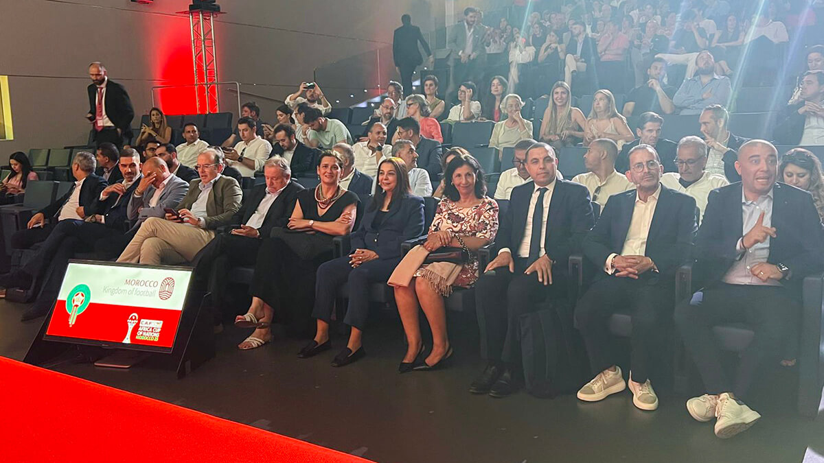 Principales personalidades presentes en el evento, donde destaca la presencia de Karima Benyaich, embajadora de Marruecos en España; Kamal Arrifi, cónsul general de Marruecos en Madrid; y Jalil Mimi, director de la Oficina Nacional Marroquí de Turismo (ONMT) en España, Portugal y Latinoamérica - PHOTO/ATALAYAR