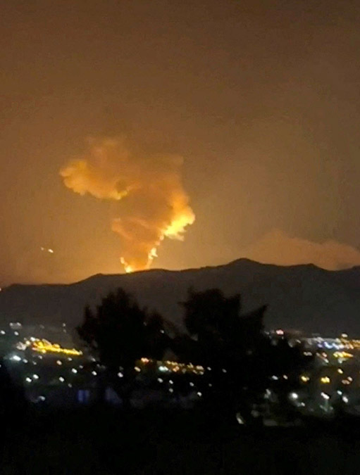 Complejo Khojir mientras continúa la guerra aérea entre Israel e Irán, en Teherán, Irán, el 18 de junio de 2025 - PHOTO/ Redes sociales/vía REUTERS