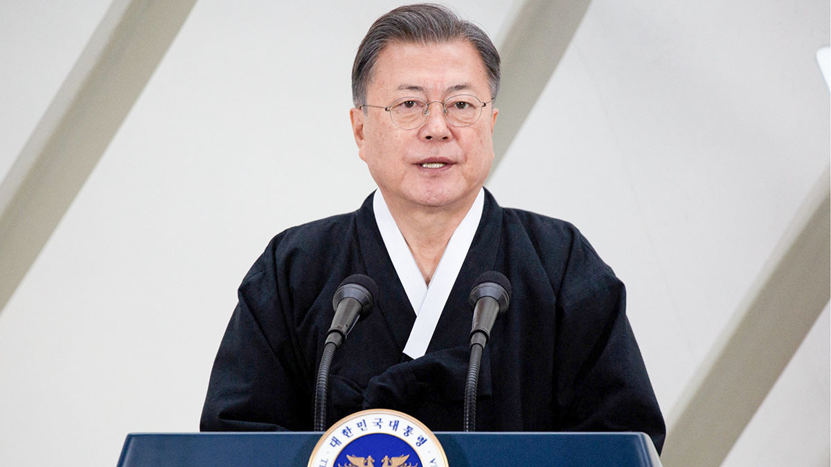 <p>El expresidente surcoreano, Moon Jae-in - PHOTO/ JEON HEON-KYUN vía REUTERS </p>