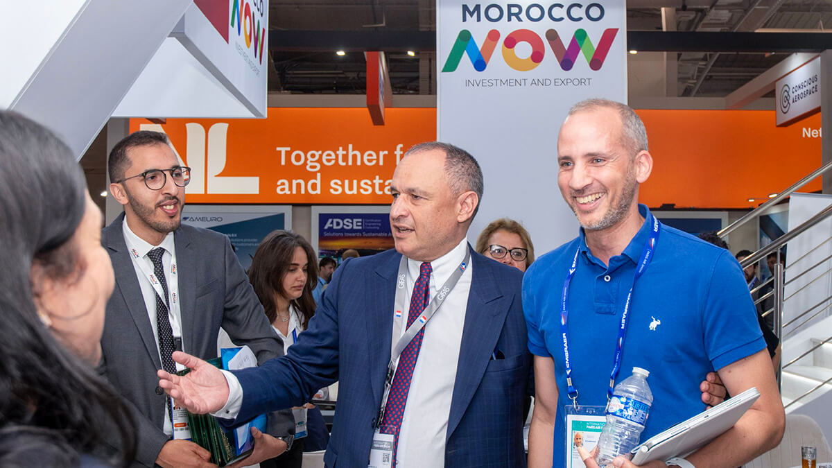 Ryad Mezzour, ministro de Industria y Comercio de Marruecos durante la 59º edición del Paris Air Show - PHOTO/MICEPP