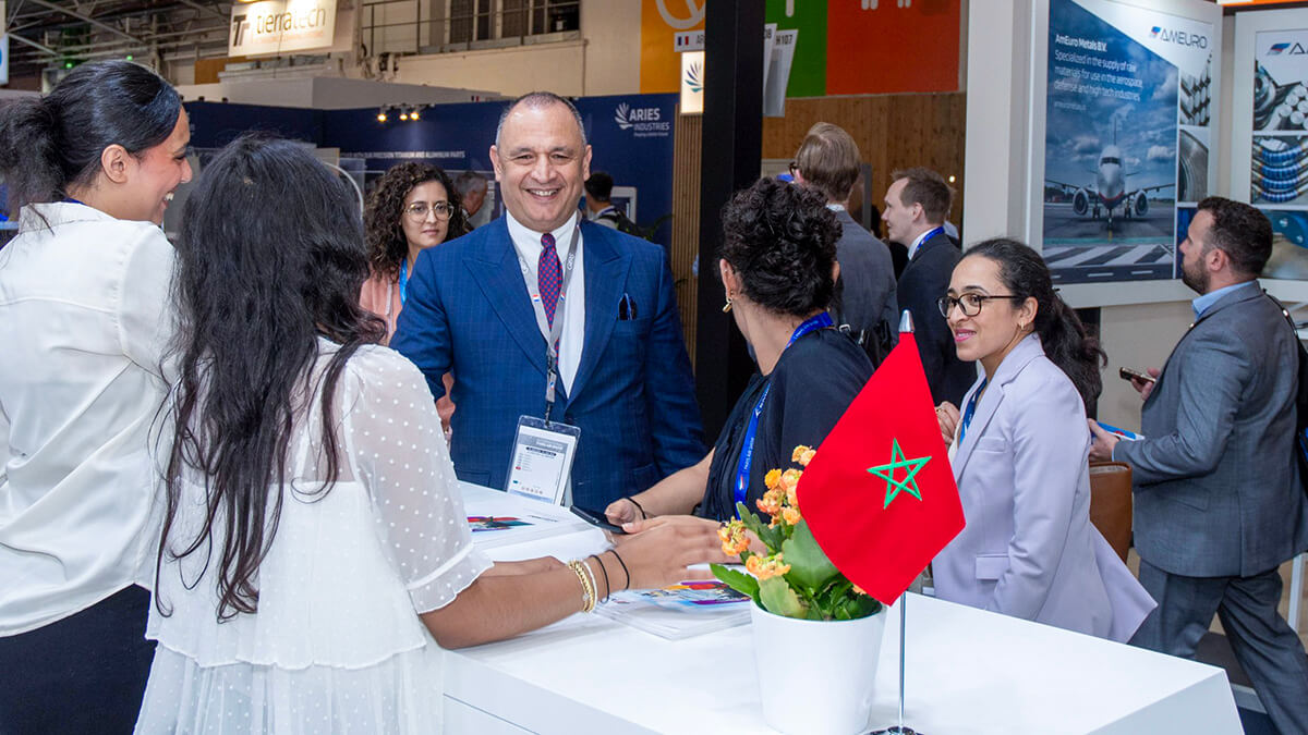 Ryad Mezzour, ministro de Industria y Comercio de Marruecos durante la 59º edición del Paris Air Show - PHOTO/MICEPP