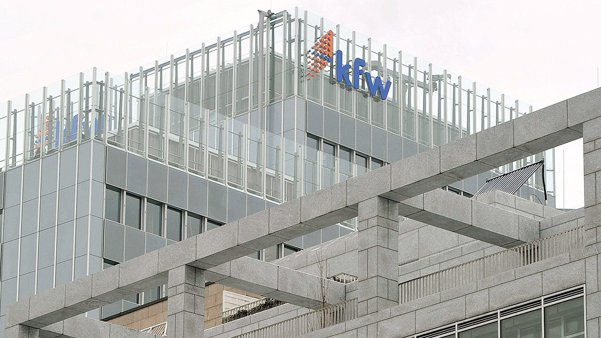 <p>Sede del banco estatal alemán KfW en Fráncfort del Meno, oeste de Alemania - PHOTO/ARCHIVO </p>