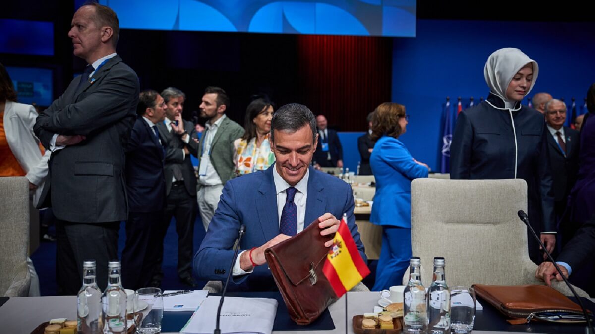 Sánchez, erre que erre, se manifiesta en contra del 5 por ciento y asegura con el 2,1 del PIB va a cumplir en tiempo y forma con los objetivos de capacidades a los que se ha comprometido - PHOTO/Ministerie van Buitenlandse Zaken-Phil Nijhuis