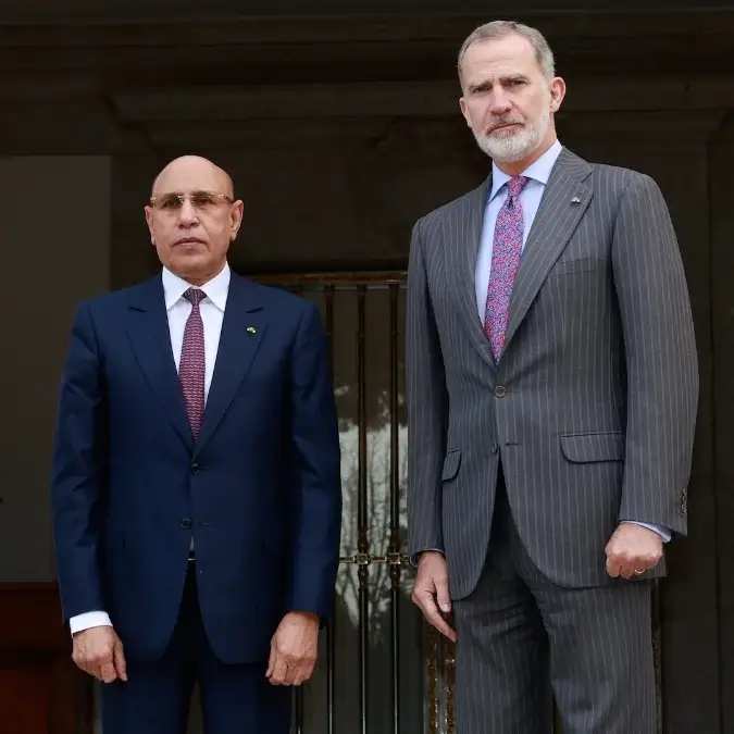 El rey Felipe VI recibe al presidente de Mauritania, Ould Cheikh El Ghazouani