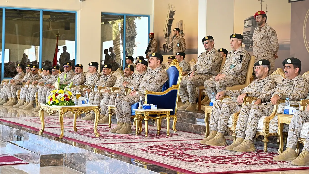Principales responsables de las Fuerzas Armadas de Arabia Saudí durante la presentación del nuevo sistema de Defensa antimisiles THAAD (Defensa Terminal de Área a Gran Altitud) - PHOTO/GOBIERNO DE ARABÍA SAUDÍ