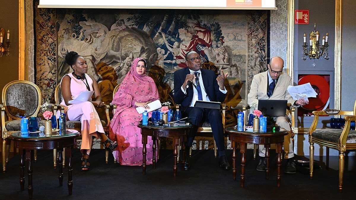 Nicole Ndongala, Fátima Bekkar, Mankeur Ndiaye y Álvaro García - PHOTO/ATALAYAR/GEMA LÓPEZ