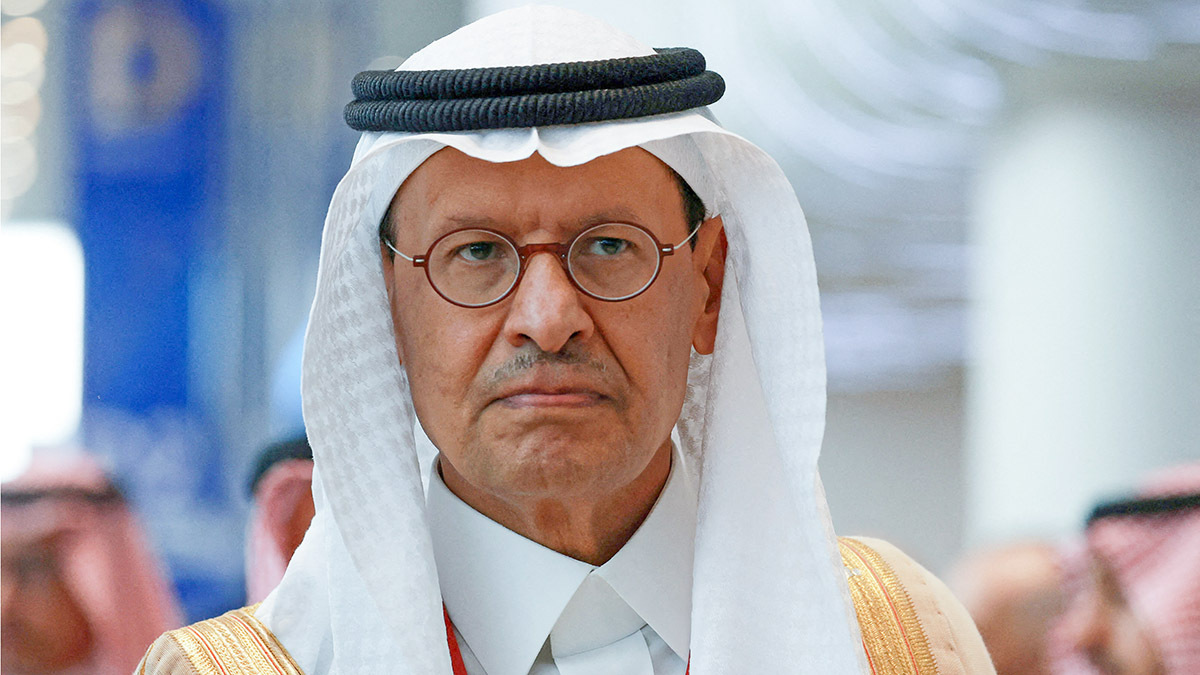 <p>El ministro de Energía de Arabia Saudí, el príncipe Abdulaziz bin Salman Al-Saud, asiste al Foro Económico Internacional de San Petersburgo (SPIEF) en San Petersburgo, Rusia, el 19 de junio de 2025 - REUTERS/ANTON VAGANOV</p>
