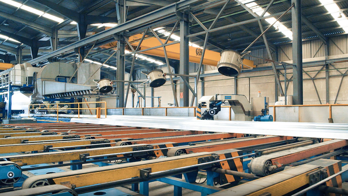 <p>Fábrica de extrusión de aluminio - PHOTO/STRUGAL MAROC</p>
