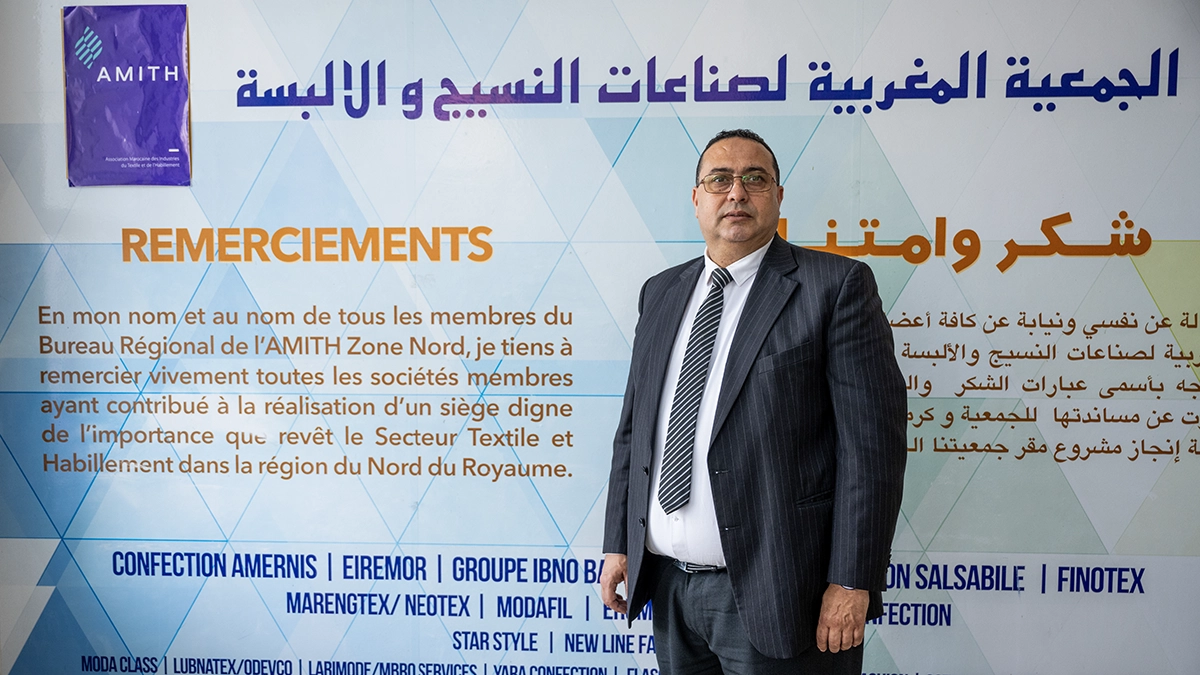 <p paraid="552163974" paraeid="{d30877a7-126f-491a-85b3-acc90dca7b73}{7}">Yassine Arroud, presidente de la Asociación Marroquí́ de Industrias Textiles y Confección (AMITH) - ATALAYAR/GUILLERMO LÓPEZ</p>