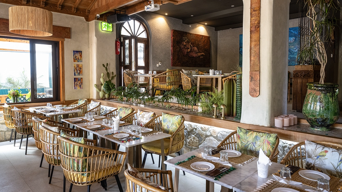 <p>Restaurante Triana, en Chefchaouen - ATALAYAR/GUILLERMO LÓPEZ </p>