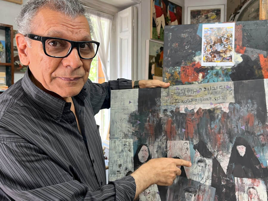 Hanoos Hanoos, pintor iraquí - PHOTO/ATALAYAR
