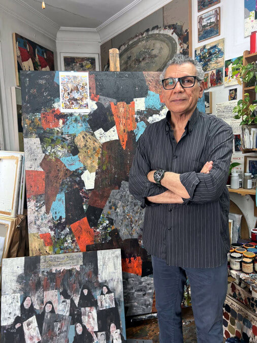 Hanoos Hanoos, pintor iraquí - PHOTO/ATALAYAR