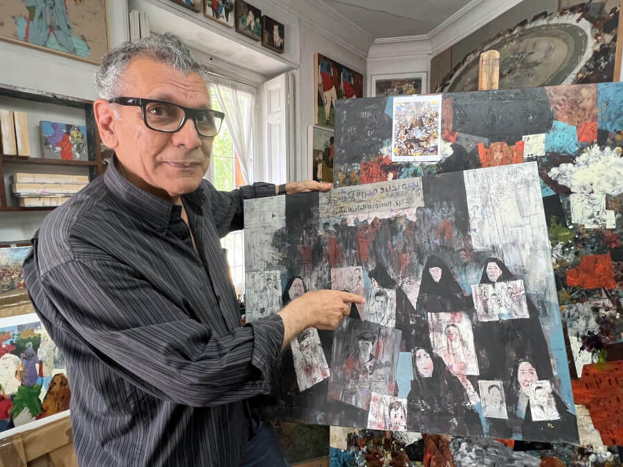 Hanoos Hanoos, pintor iraquí - PHOTO/ATALAYAR