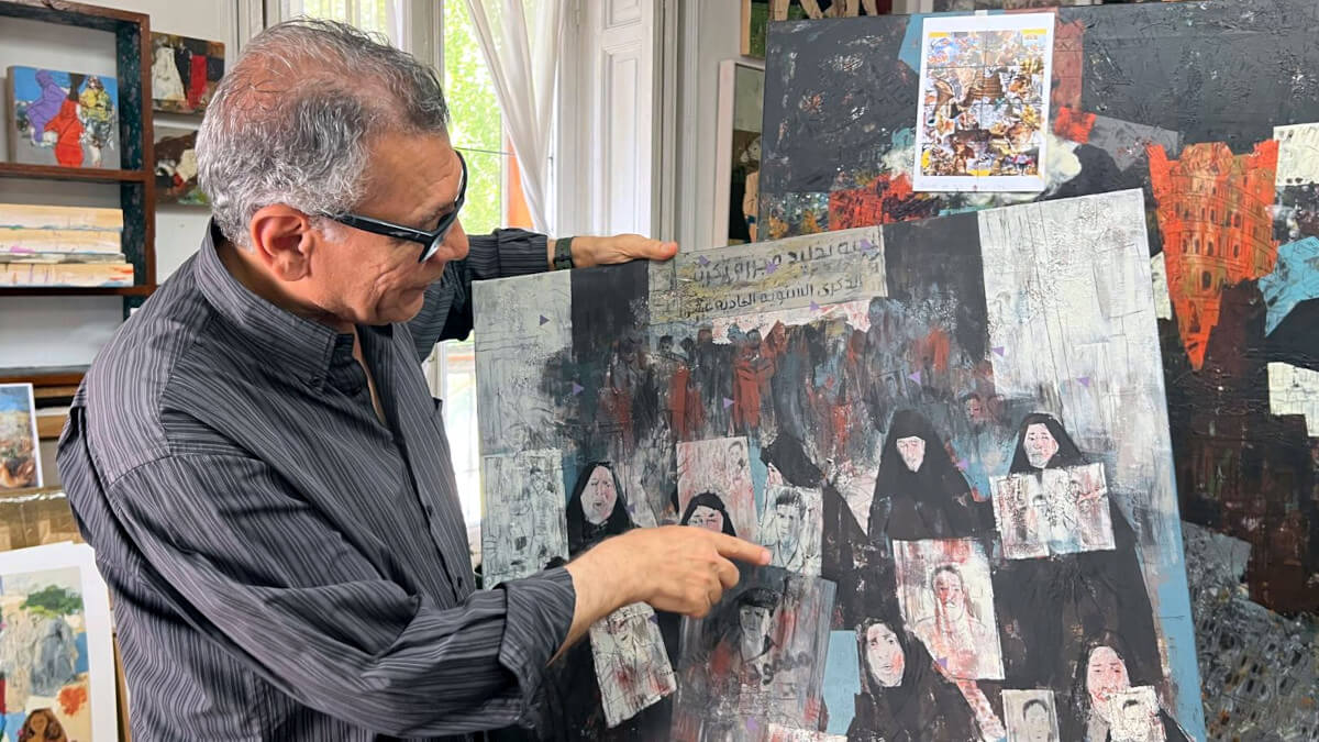 Hanoos Hanoos, pintor iraquí - PHOTO/ATALAYAR