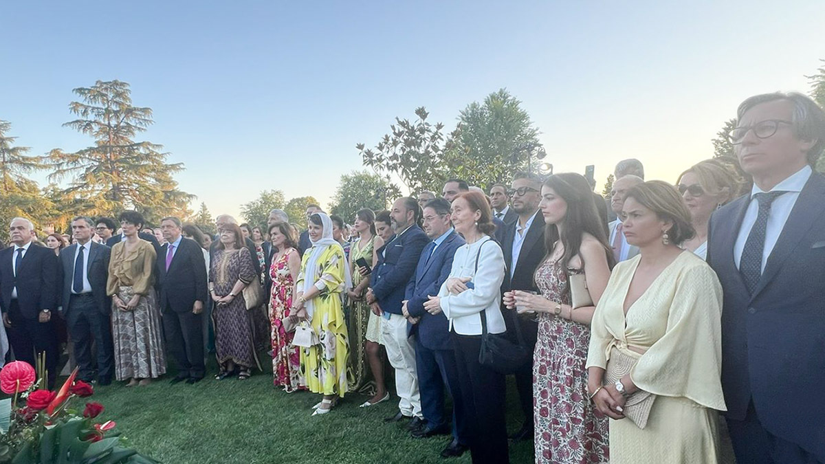 Celebración de la Fiesta del Trono con la embajadora de Marruecos Karima Benyaich - PHOTO/ATALAYAR
