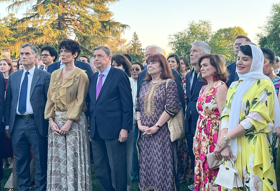 Celebración de la Fiesta del Trono con la embajadora de Marruecos Karima Benyaich - PHOTO/ATALAYAR