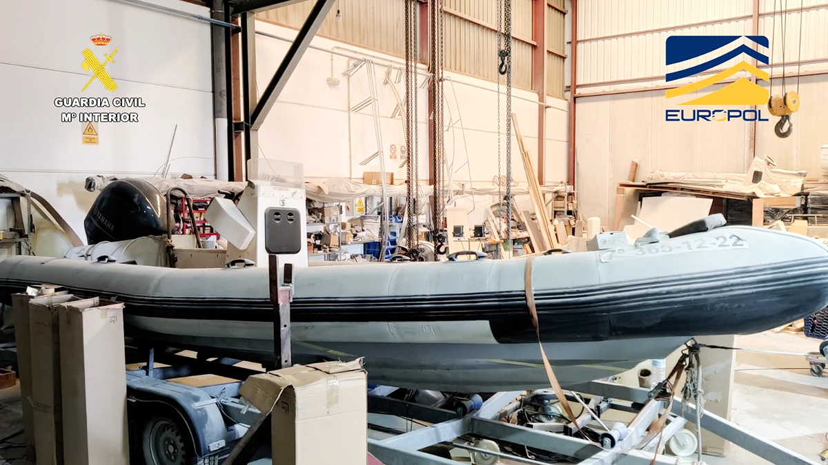 Algunas de las embarcaciones intervenidas por la Guardia Civil en la operación - PHOTO/GUARDIA CIVIL