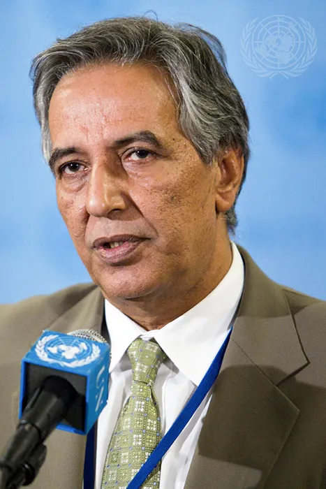 Ahmed Bujari, intelectual, político y diplomático saharaui desde 1992 hasta su muerte en 2018 representante del Frente Polisario ante la ONU - PHOTO/ONU/Rick Bajornas