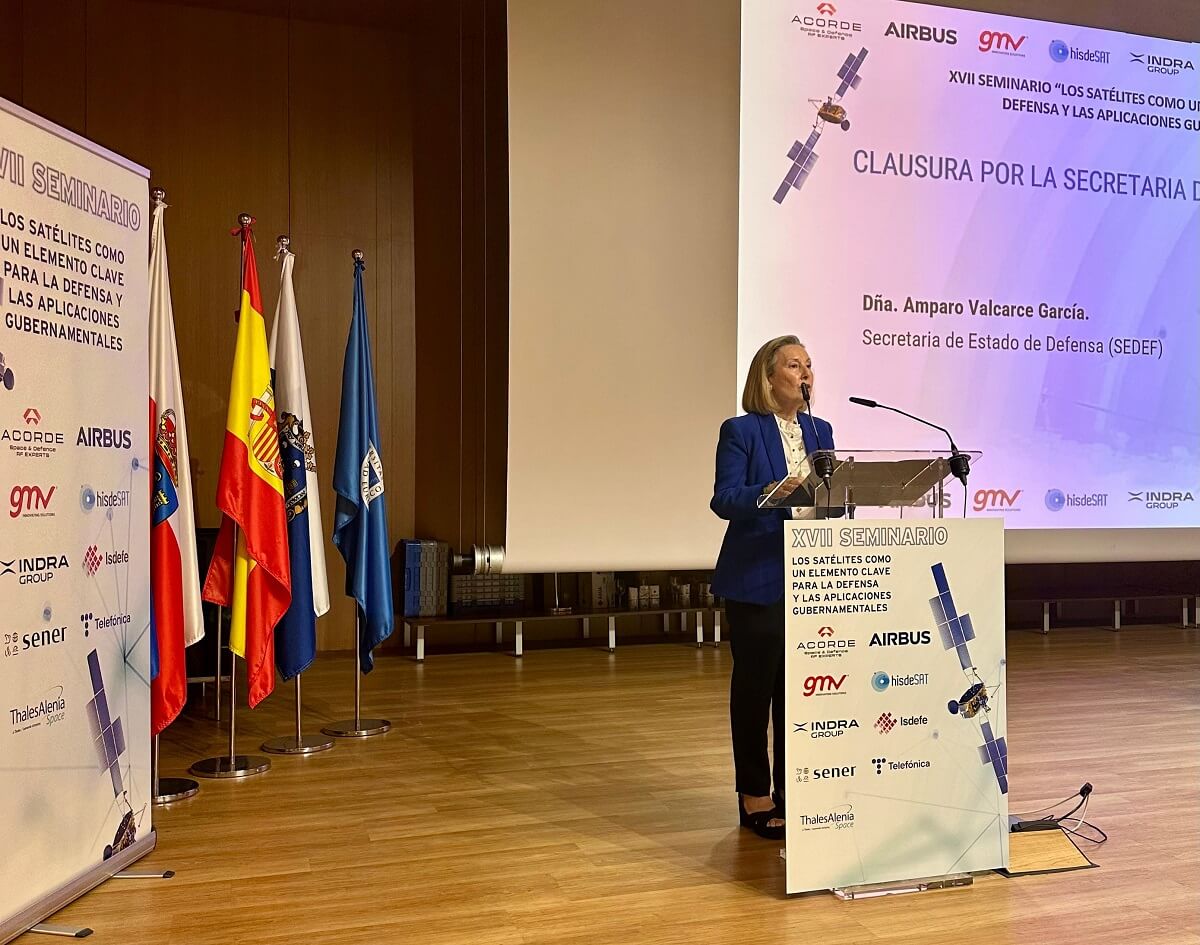 JEMAD, JEMA y secretaria de Estado de Defensa, Amparo Valcarce, han subrayado que el dominio espacial es ya un escenario de poder y confrontación y resulta estratégico para las operaciones militares y de emergencias - PHOTO/SEDEF