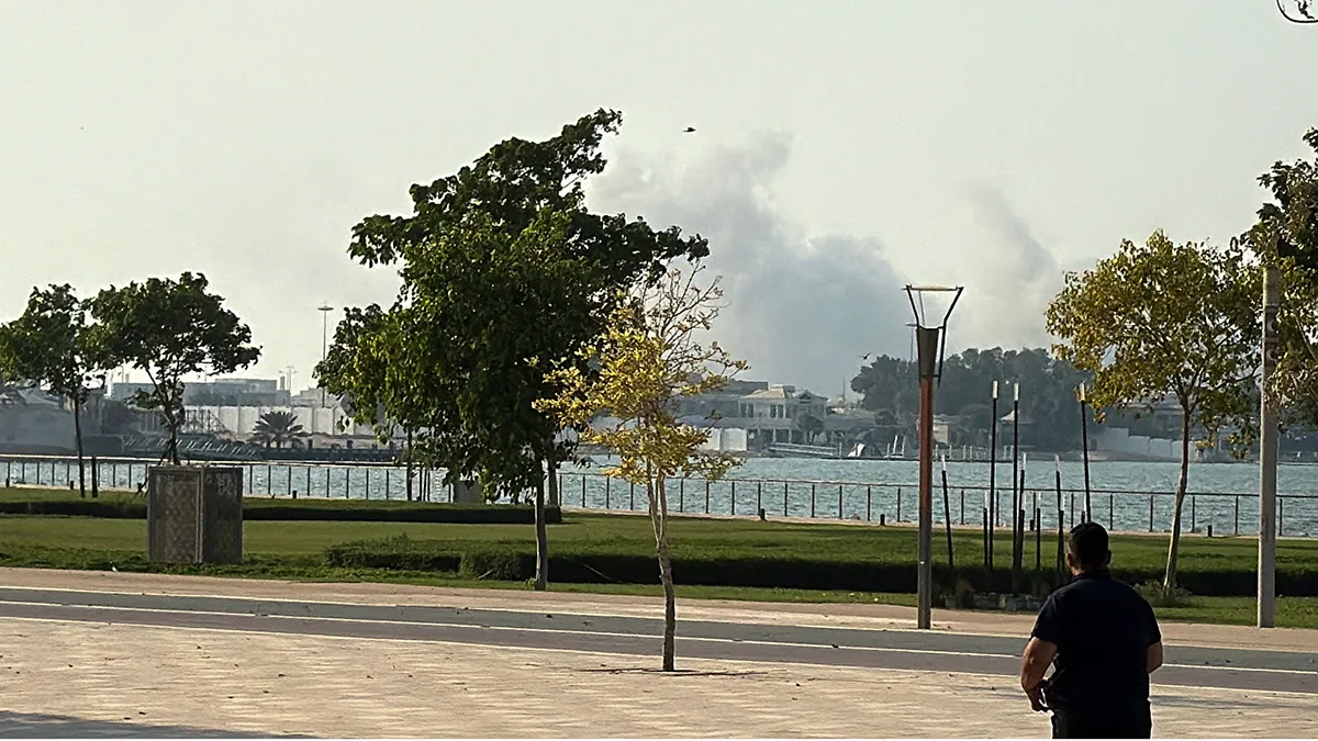 <p>Explosiones en Doha, Qatar, el 9 de septiembre de 2025 - REUTERS/ IBRAHEEM ABU MUSTAFA</p>
