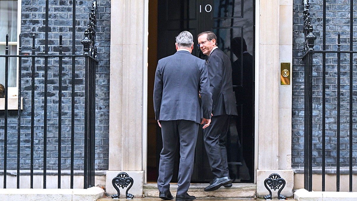 Isaac Herzog, presidente de Israel, y Keir Starmer, primer ministro del Reino Unido durante las reuniones del 11 de septiembre en Downing Street, Londres - PHOTO/X/ISAAC HERZOG