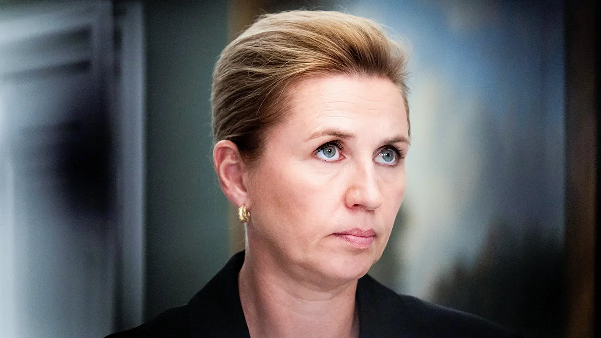 <p>La primera ministra danesa, Mette Frederiksen - Ritzau Scanpix/Emil Nicolai Helms vía REUTERS</p>
