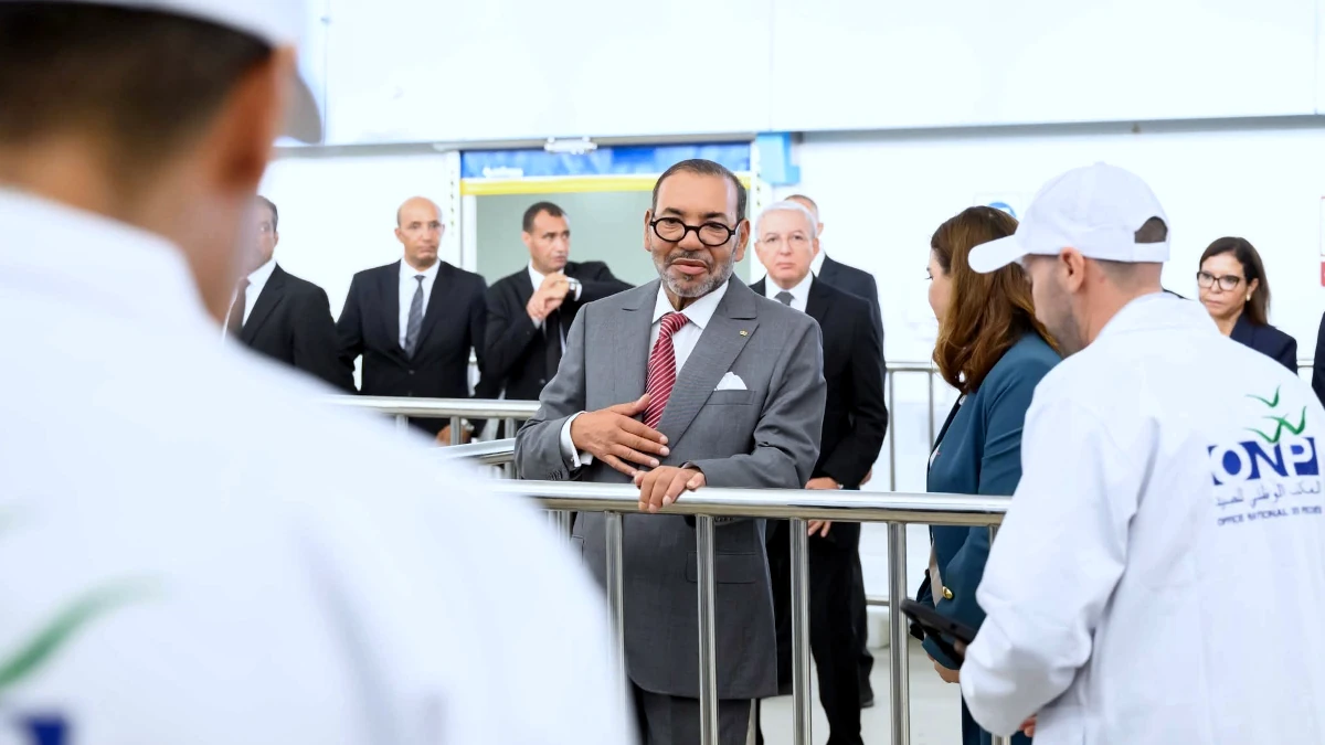 El rey de Marruecos, Mohamed VI, visita e inaugura las instalaciones del Complejo Portuario de Casablanca el 18 de septiembre de 2025 - PHOTO/REDES SOCIALES