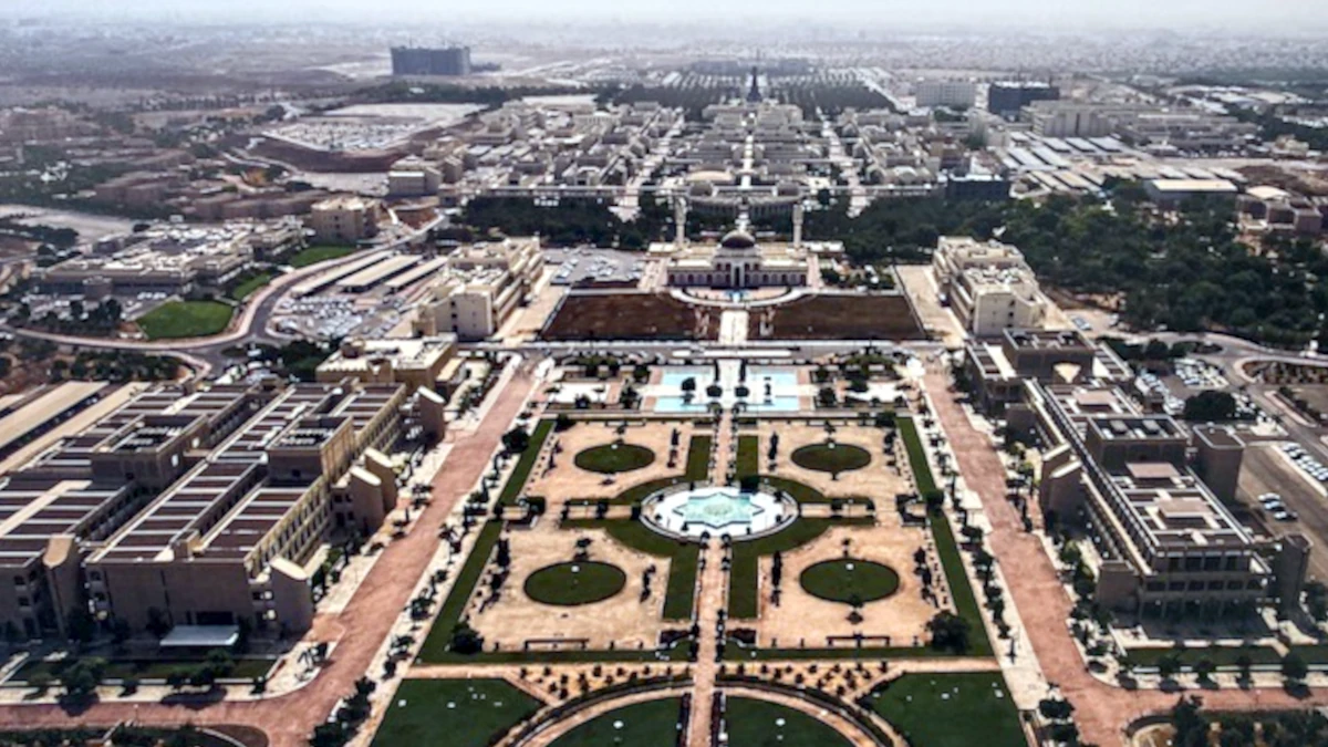 Vista aérea de la Mezquita de Sultán Qaabos en Omán - PHOTO/PEDRO GONZÁLEZ