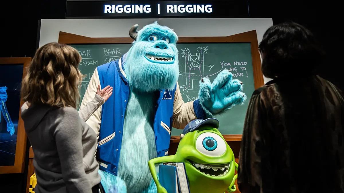 Los personajes de Monstruos S.A. en la exposición «La ciencia de Pixar» - PHOTO/ Fundación "la Caixa"