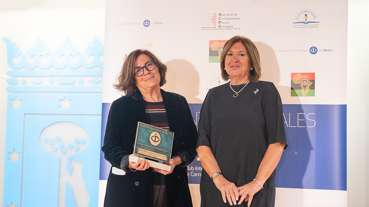 <p>Premio al Mejor Corresponsal Extranjero en España, Cécile Thibaud - PHOTO/ CLUB INTERNACIONAL DE PRENSA </p>
