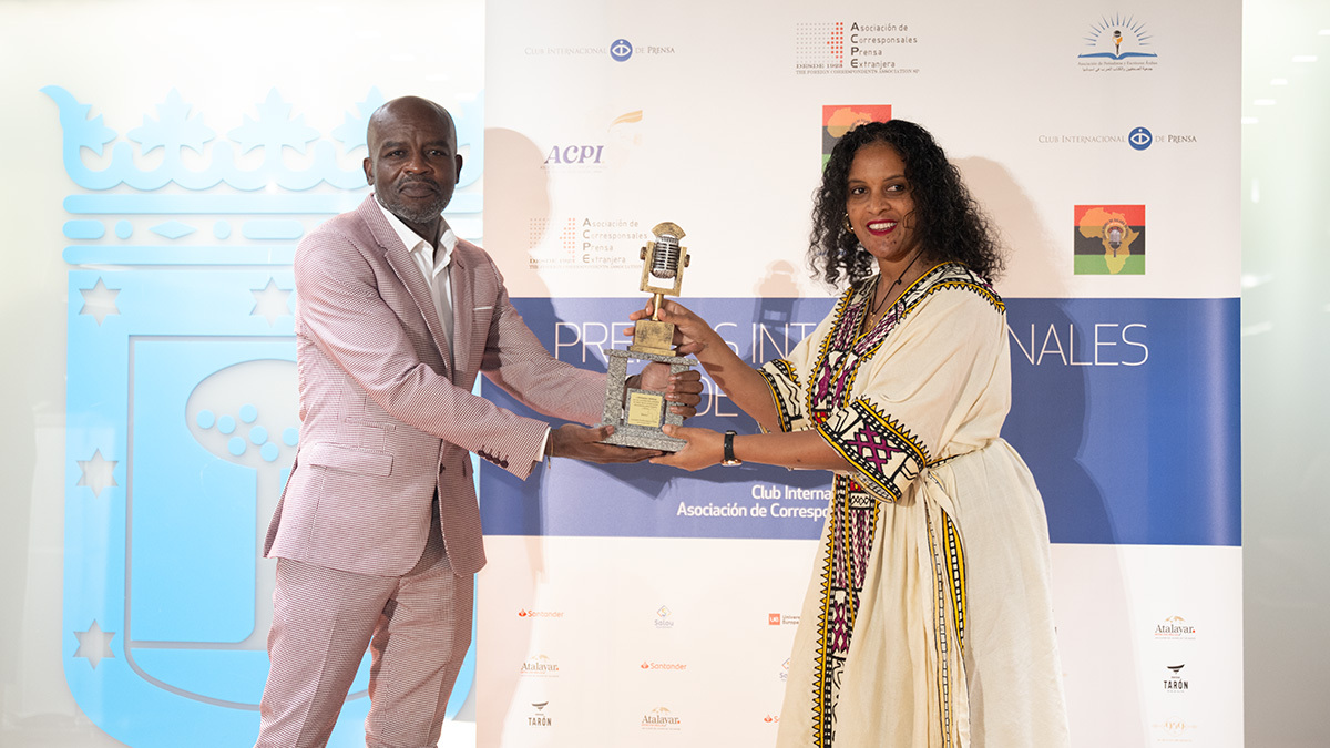 <p>Premio Africa Positive, Ethiopian Airlines - PHOTO/ CLUB INTERNACIONAL DE PRENSA </p>
