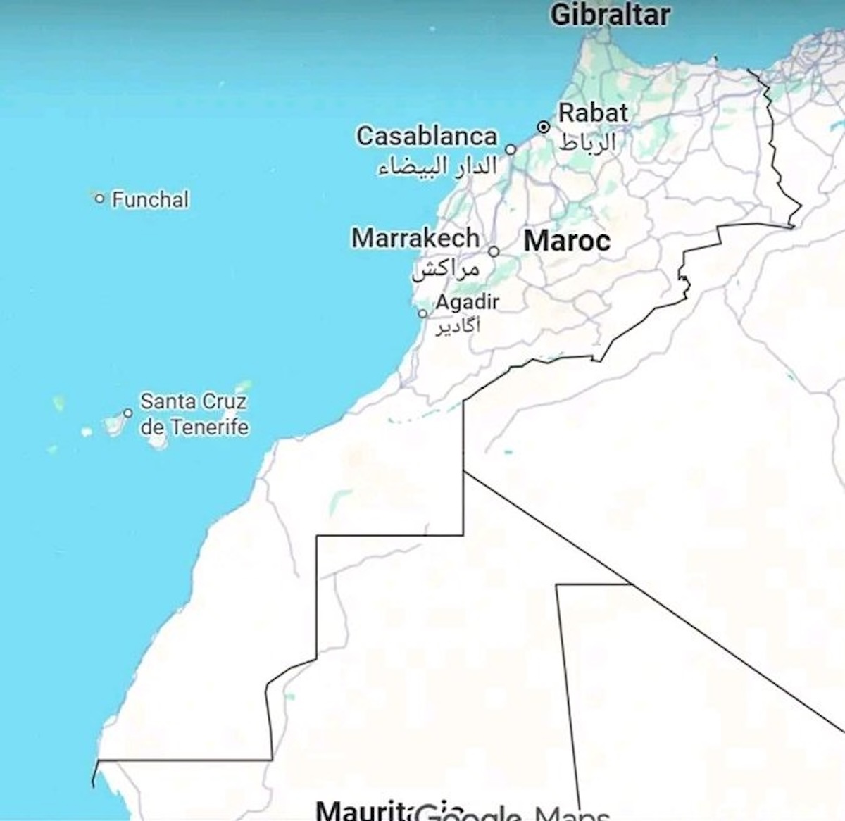 mapa marruecos
