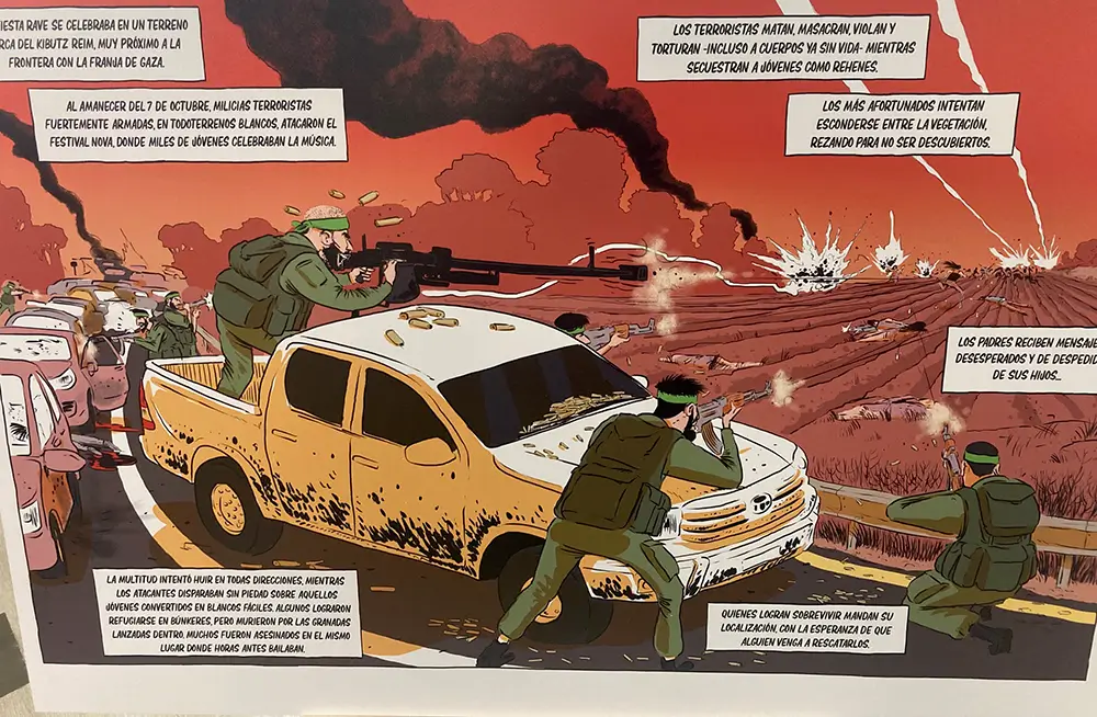 Cómic 7 de Octubre Israel