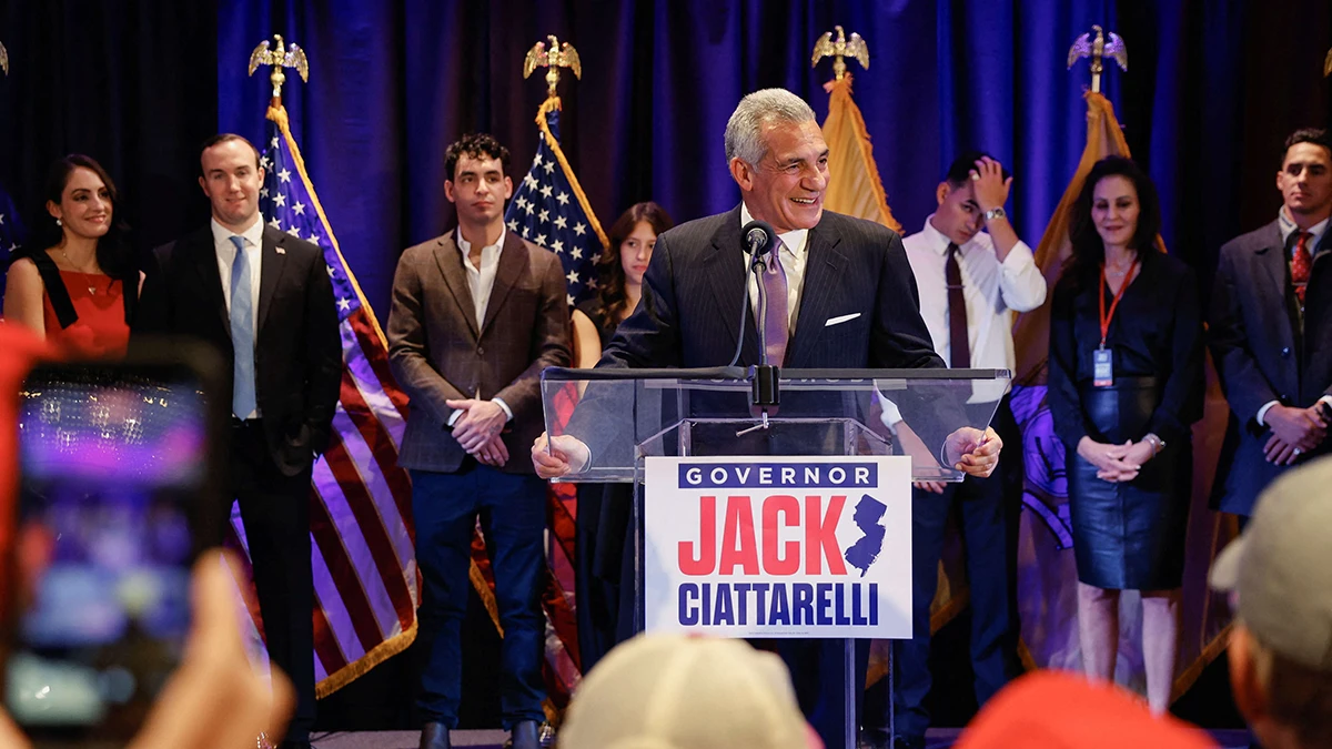 <p>El candidato republicano a gobernador de Nueva Jersey, Jack Ciattarelli, en Bridgewater, Nueva Jersey, EE. UU., el 4 de noviembre de 2025 - REUTERS/ RACHEL WISNIEWSKI</p>
