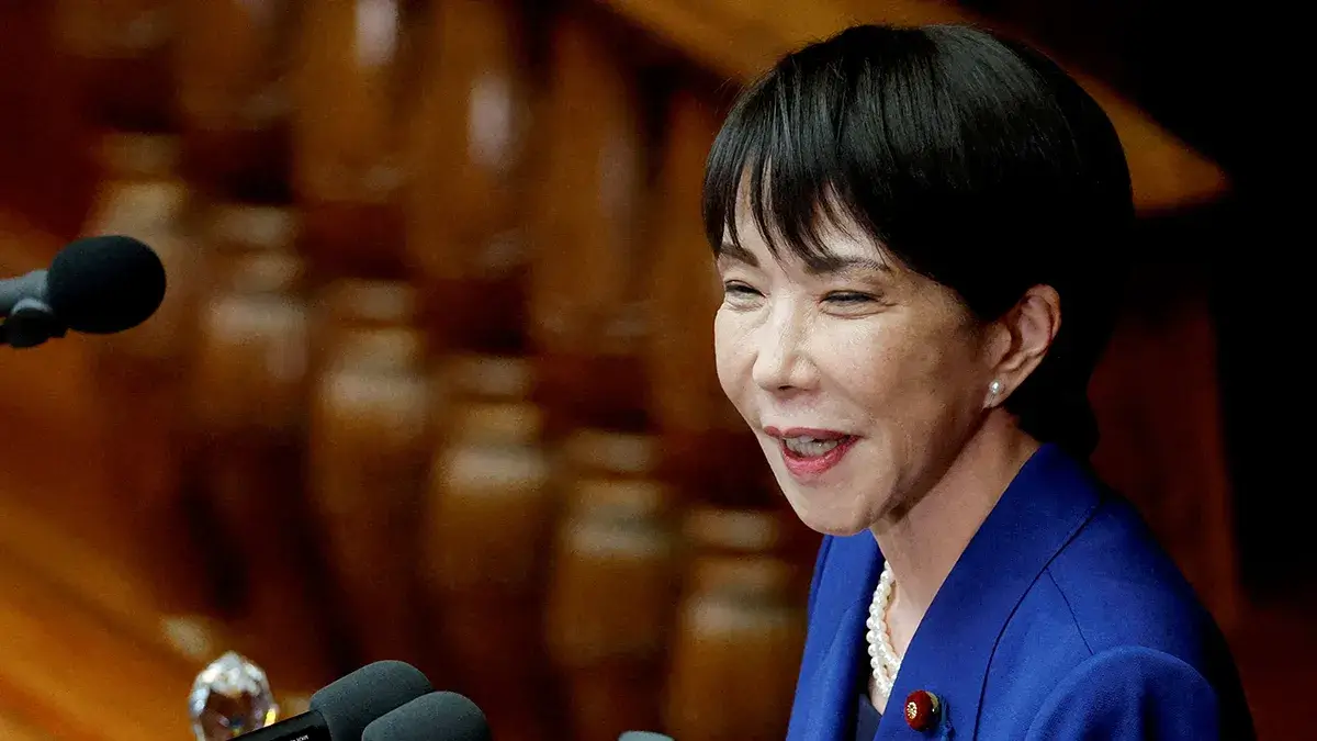 La nueva primera ministra de Japón, Sanae Takaichi, pronuncia su primer discurso político en el Parlamento, en Tokio, Japón, el 24 de octubre de 2025 - REUTERS/ KIM KYUNG-HOON