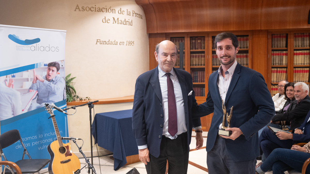 Alfonso Nasarre y Jacobo Menéndez en los Premios de Periodismo contra la Violencia de Género Fundación Aliados