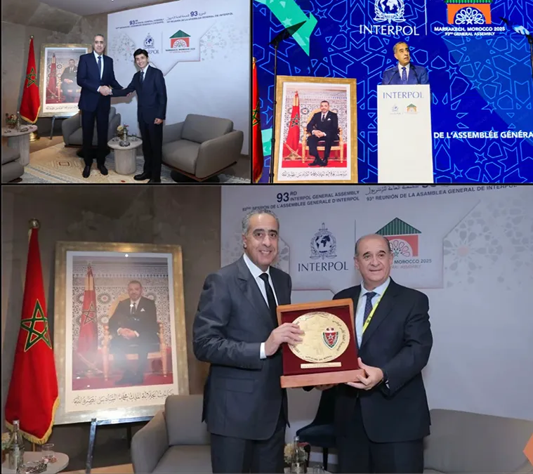 Abdellatif Hammouchi en la cumbre de INTERPOL en Marrakech