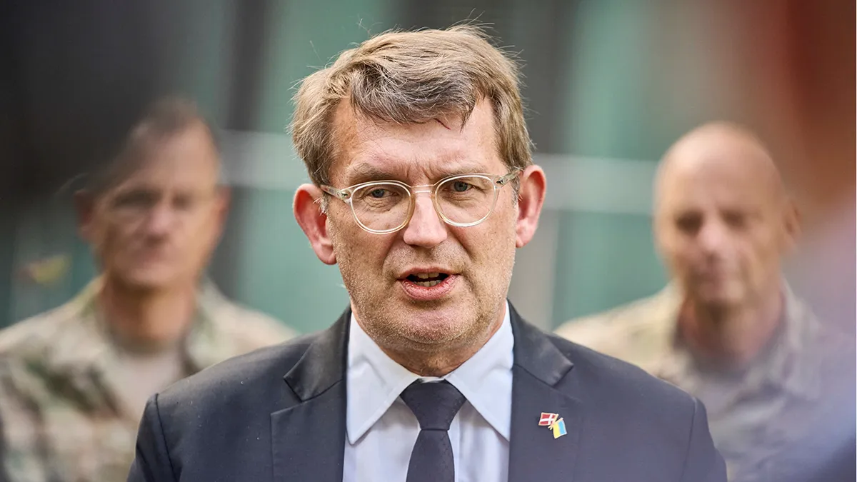 El ministro de Defensa de Dinamarca, Troels Lund Poulsen, en Copenhague, Dinamarca, el 29 de septiembre de 2025 Ritzau - Scanpix/Thomas Traasdahl vía REUTERS