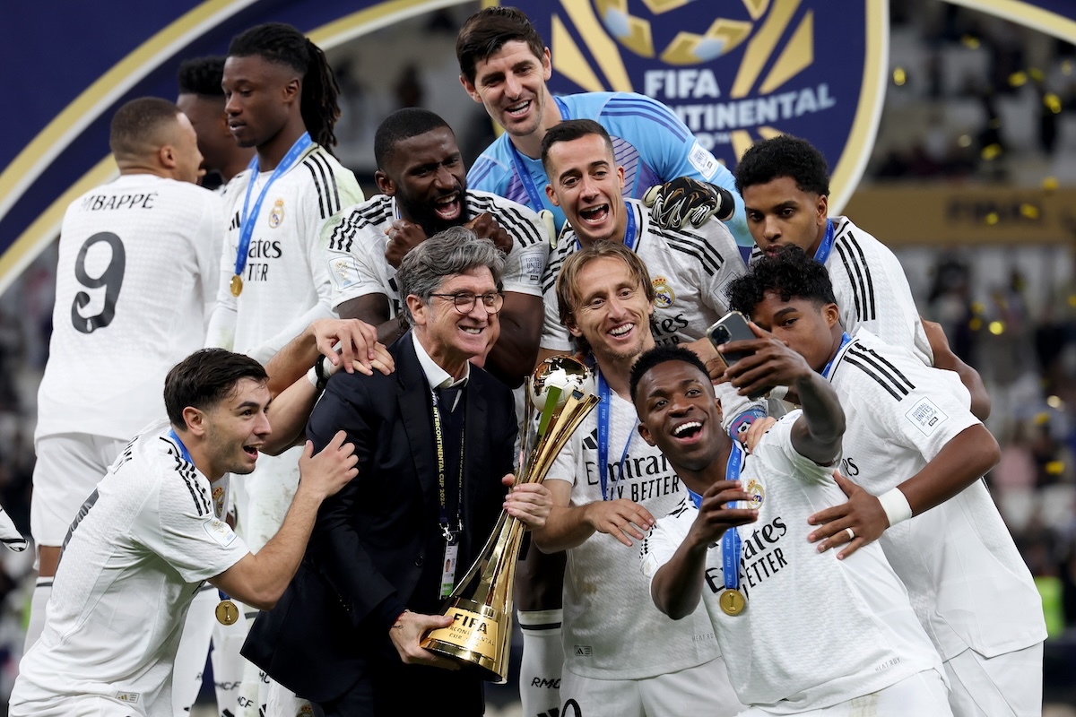 DOHA, QATAR - DECEMBER 18: <<enter caption here>> during the FIFA Intercontinental Cup between Real Madrid v CF Pachuca on December 18, 2024 in Doha, Qatar. (Photo by Christopher Pike - FIFA/FIFA via Getty Images)