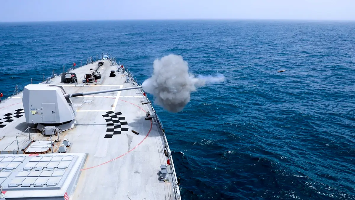 Buque norteamericano en medio de una misión marítima, en el contexto de las maniobras African Lion celebradas en Agadir del 8 a 12 de diciembre - PHOTO/AFRICOM