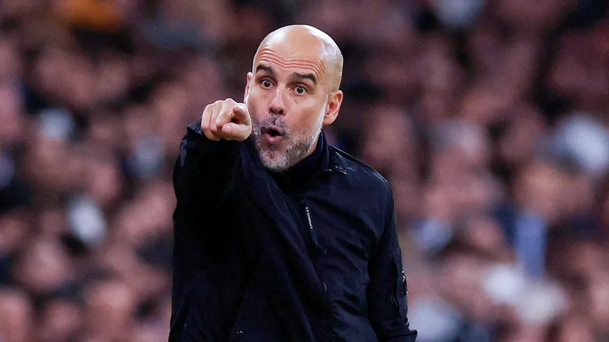 <p>El entrenador del Manchester City, Pep Guardiola - PHOTO/ Action Images vía Reuters/Andrew Couldridge </p>
