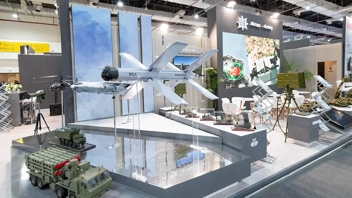 Con una notable cantidad de sistemas de armas de la industria rusa, el salón de Egipto contó con un pabellón nacional de Rusia, en que la importante compañía Almaz-Antey mostro sus últimas novedades en misiles y lanzacohetes - PHOTO/EDEX