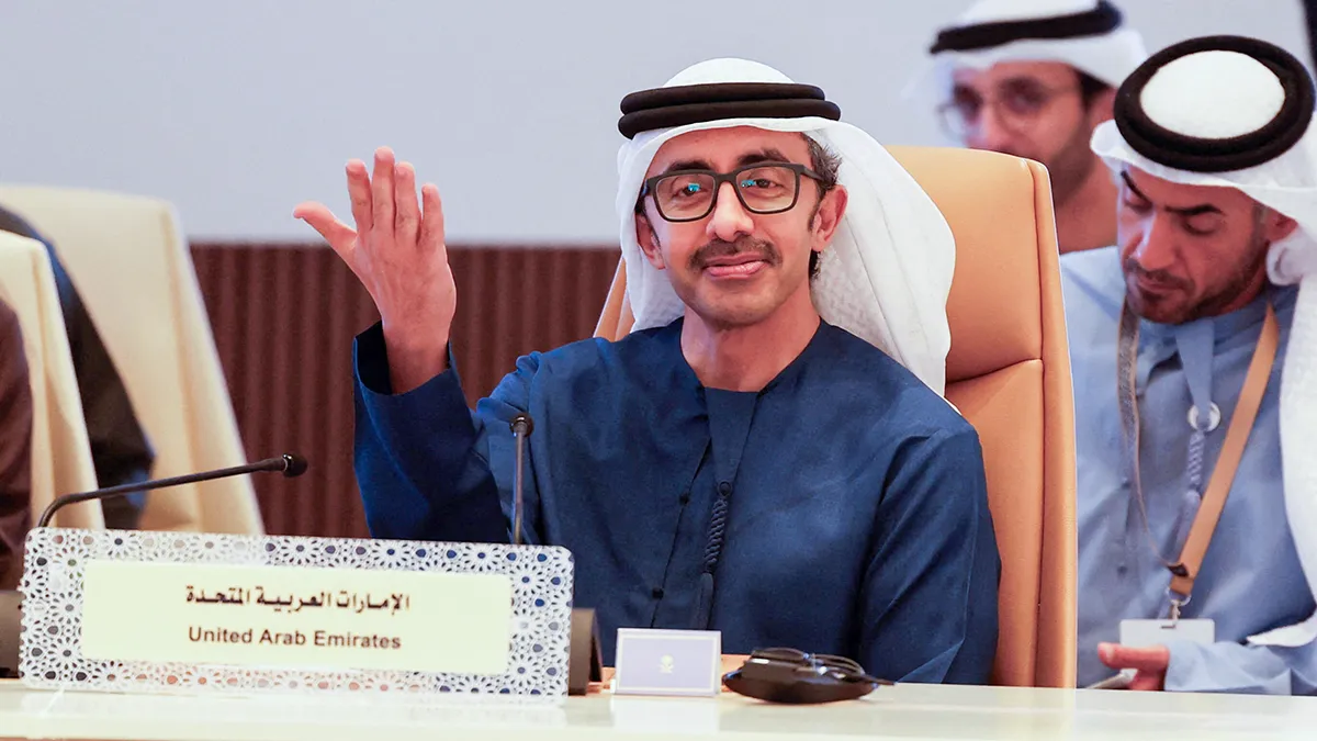 El ministro de Asuntos Exteriores de los Emiratos Árabes Unidos, el jeque Abdullah bin Zayed al-Nahyan - REUTERS/ HAMAD I MOHAMMED