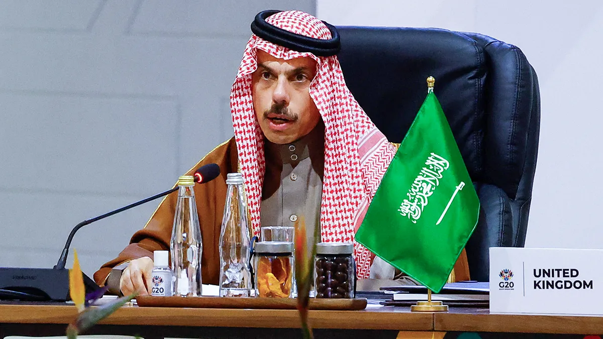 El ministro de Asuntos Exteriores de Arabia Saudí, Faisal bin Farhan Al Saud - REUTERS/ THOMA MUKOYA