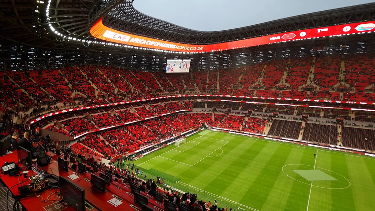 Estadio Príncipe Moulay Abdellah, Rabat, Marruecos - 21 de diciembre de 2025 Vista general del interior del estadio antes del partido - PHOTO/REUTERS