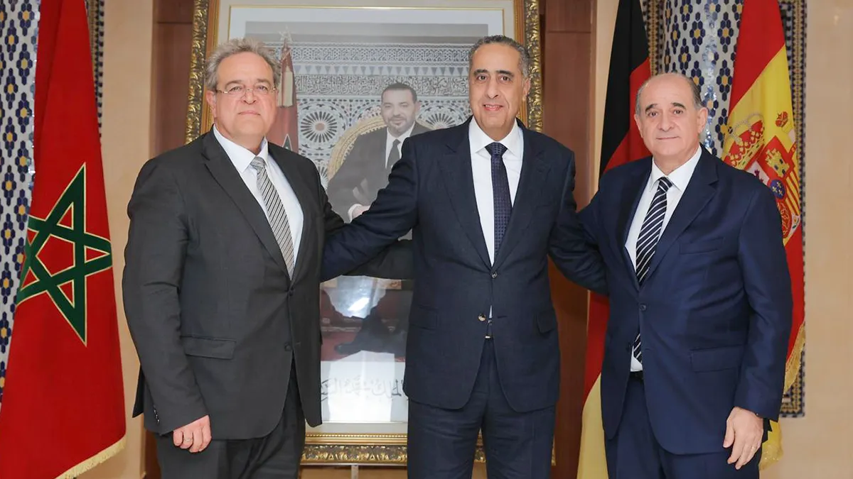 Abdellatif Hammouchi, Francisco Pardo Piqueras y Dieter Romann