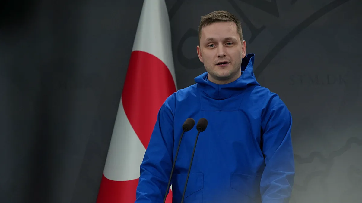 El primer ministro de Groenlandia, Jens-Frederik Nielsen, asiste a una rueda de prensa en Copenhague, Dinamarca, el 13 de enero de 2026 - REUTERS/ TOM LITTLE