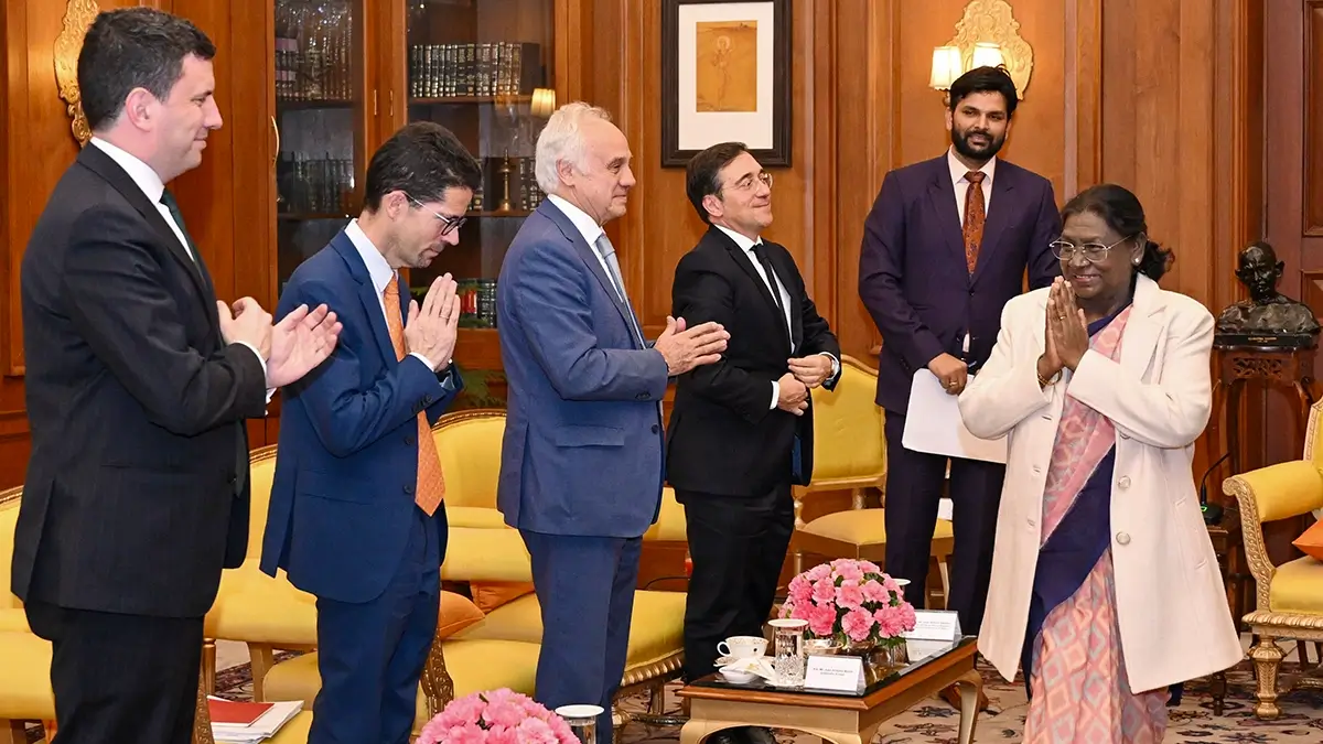 José Manuel Albares, ministro de Asuntos Exteriores de España, durante su visita oficial en la India - PHOTO/MINISTERIO DE ASUNTOS EXTERIORES