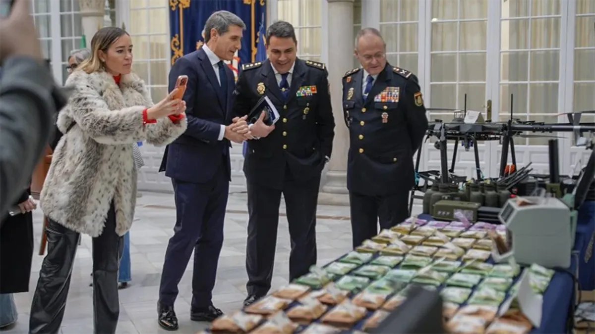 La Policía Nacional, la DGSN, y el CNI asestan el mayor golpe en la historia del narcotráfico en Europa - PHOTO/POLICÍA NACIONAL